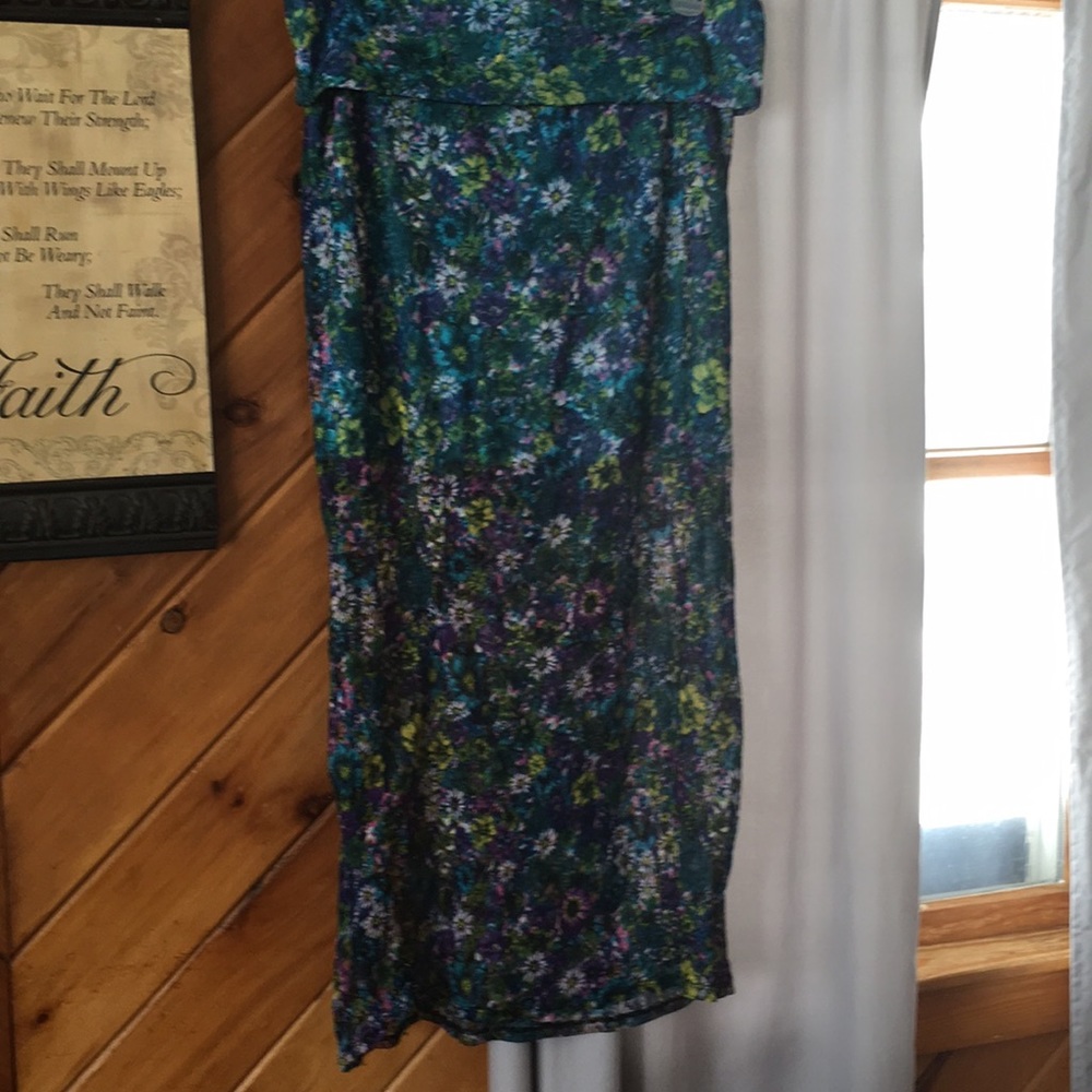 Mini skirt with a maxi lace over lay